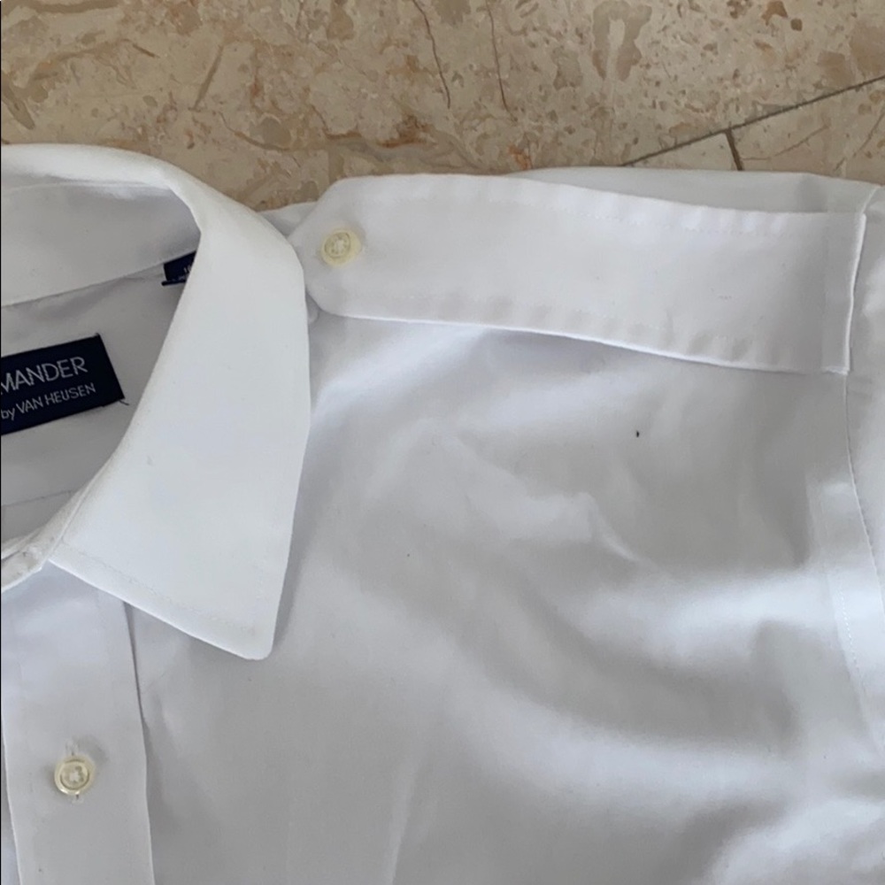 Van Heusen Short Sleeve Non-Iron Pilot Shirt - Picture 6 of 8